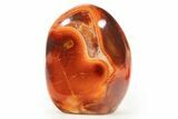 Free-Standing, Polished Carnelian Agate - Madagascar #317552-1